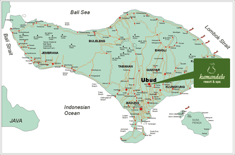 Map of Bali