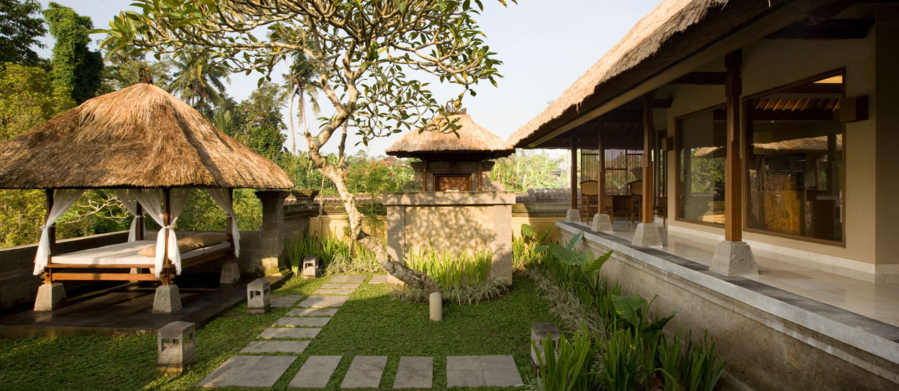 Villa 121 Landscape Exterior, Two Bedroom Pool Villa, Kamandalu Ubud, Bali - luxury resort and spa