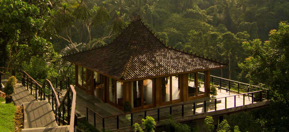 Full Day Yoga Retreat, Ubud, Bali - Yoga House Exterior at Kamandalu Resort and Spa