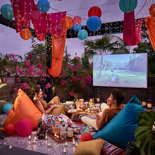 Outdoor movie night
