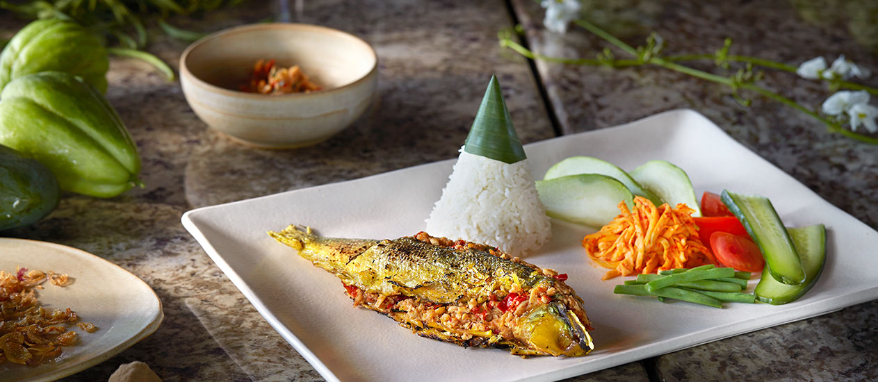 Chef's special - Fish menu at Petulu Restaurant, Kamandalu Ubud, Bali - luxury resort and spa
