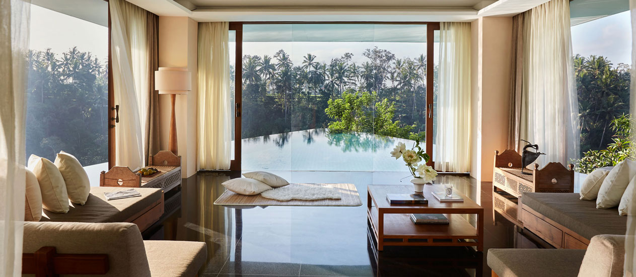 Presidential Villa Rama, Three Bedroom Pool Villa, Kamandalu Ubud, Bali - luxury resort and spa