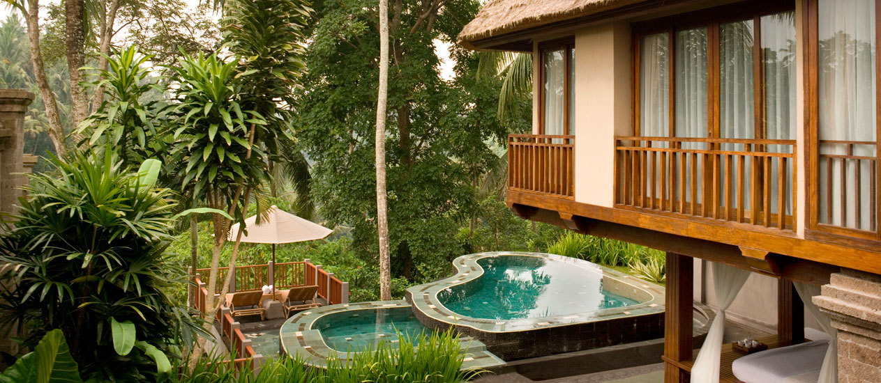 Villa 126 Exterior, Two Bedroom Pool Villa, Kamandalu Ubud, Bali